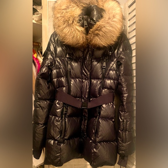 SAM. Jackets & Blazers - SAM. Black Down Filled feathers Puffer jacket with lots of Fabulous Details